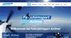 Desktop Screenshot of fallschirmspringen-airtime.de